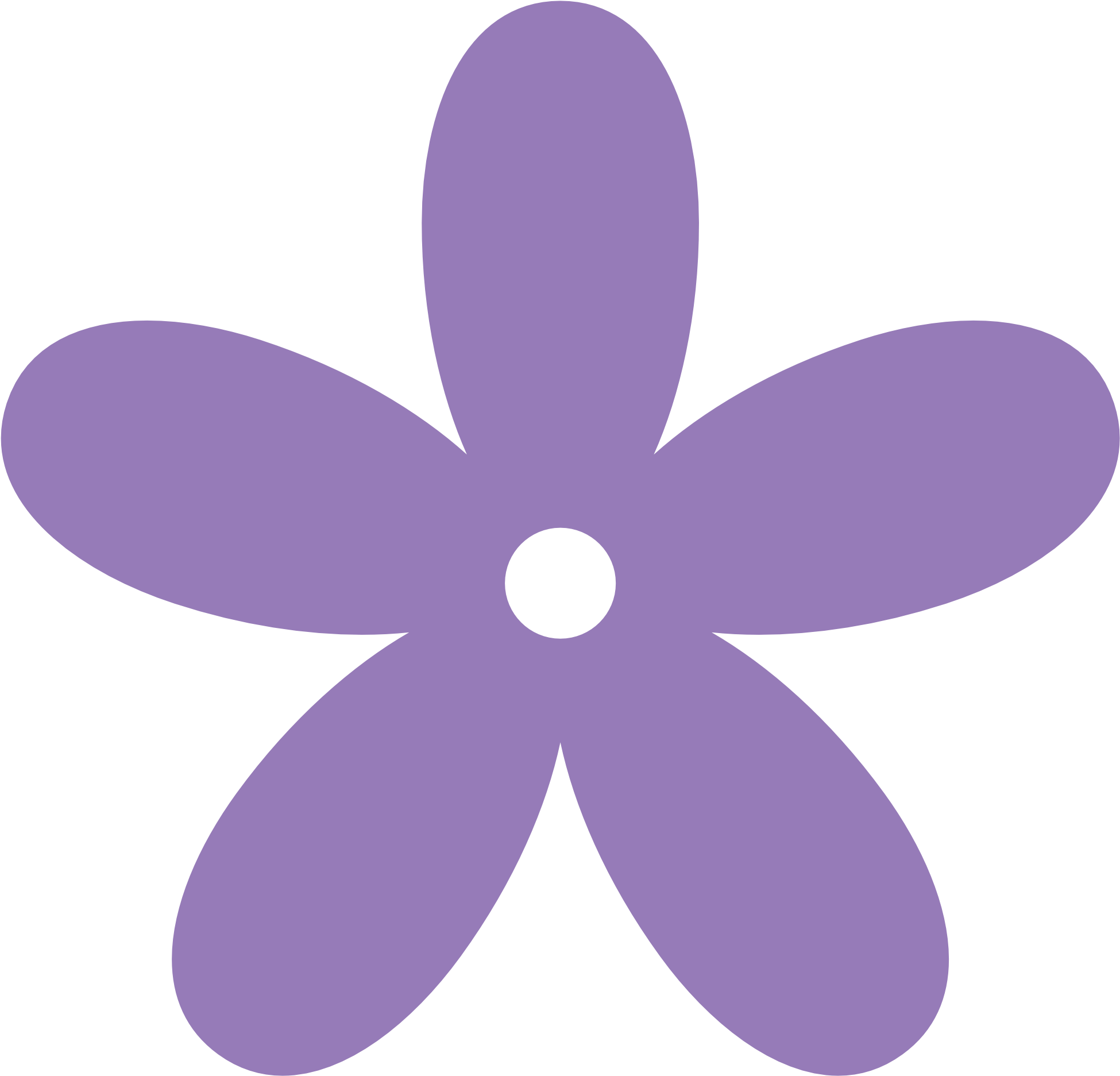Purple Flower Clip Art - Lilac Flower Clip Art - Png Download (1950x1873), Png Download
