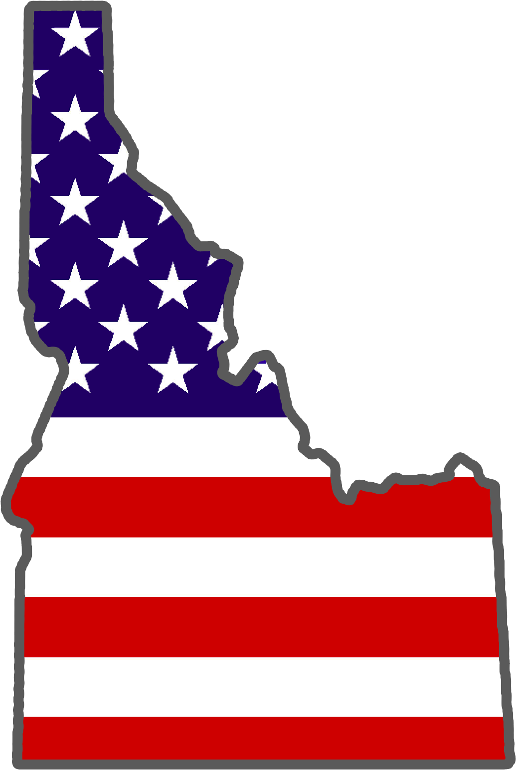 Idaho Blue Line Clipart (1056x1557), Png Download