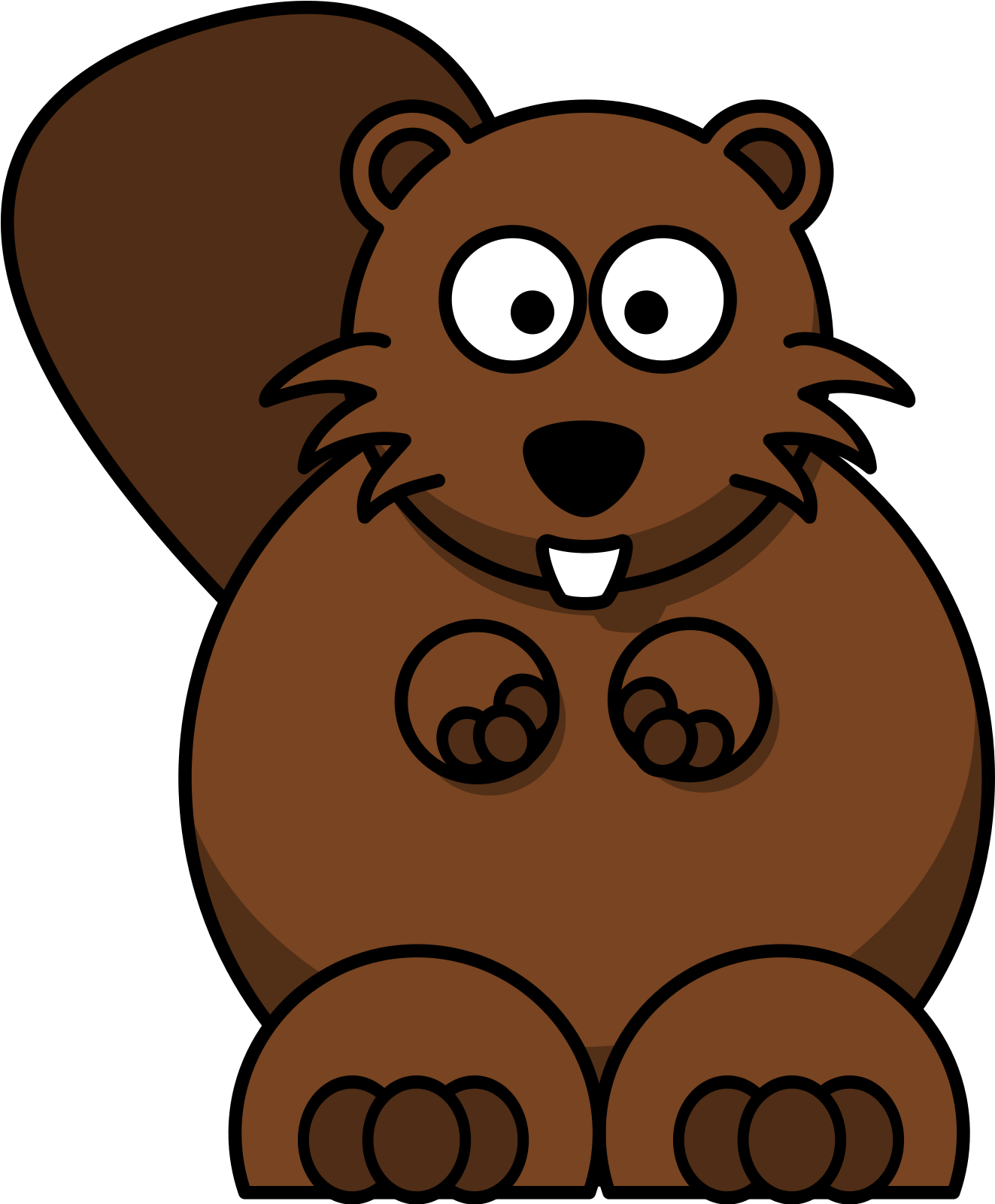 Transparent Background Clipart Beaver - Png Download (1589x1920), Png Download