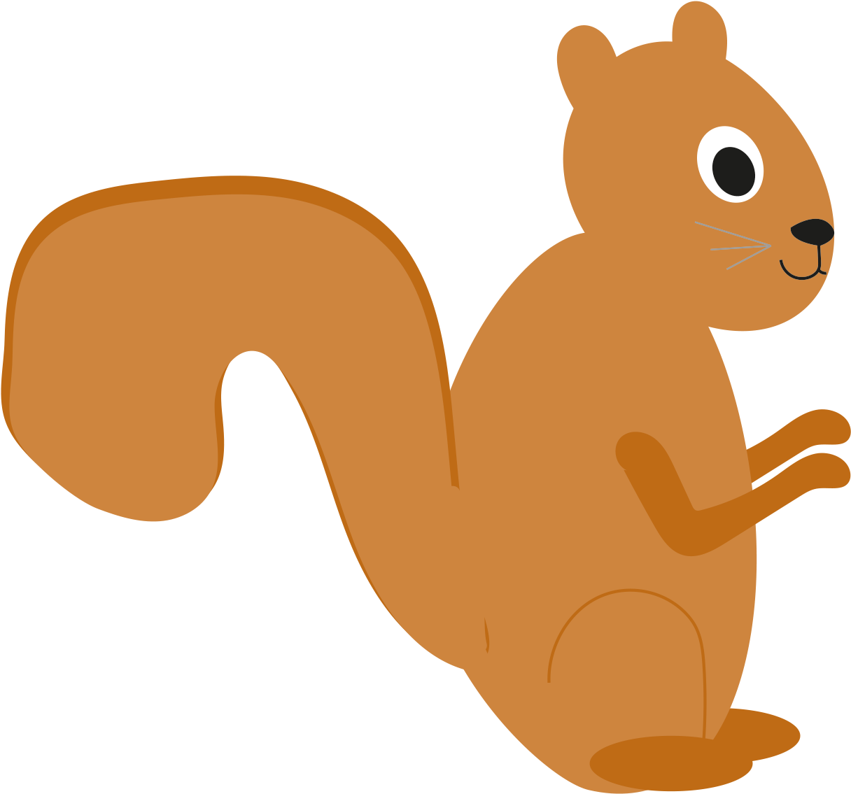 Transparent Cute Squirrel Clipart - Png Download (1216x1135), Png Download