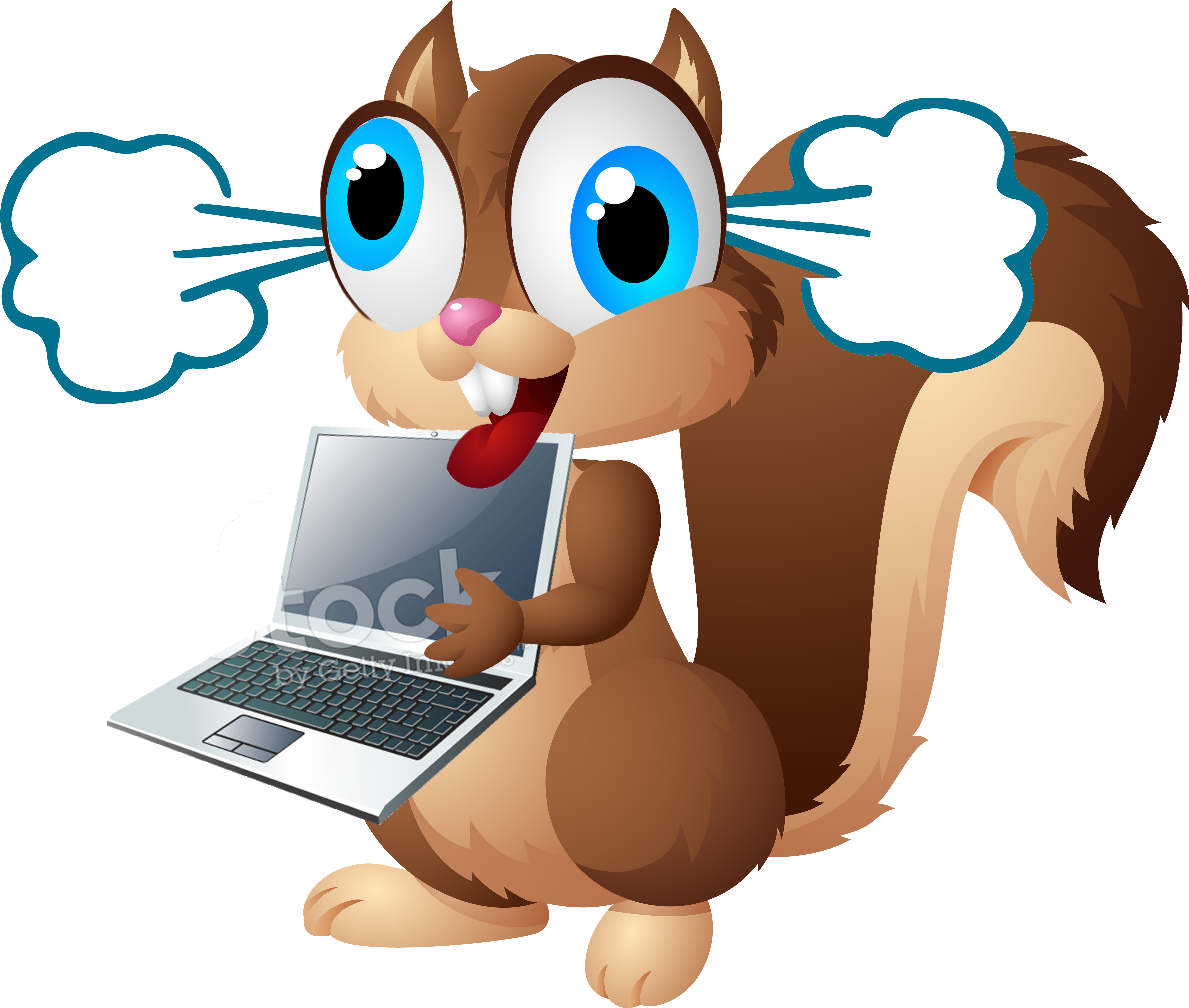 Transparent Squirrel Png - Cartoon Squirrel Png Clipart (5831x4944), Png Download