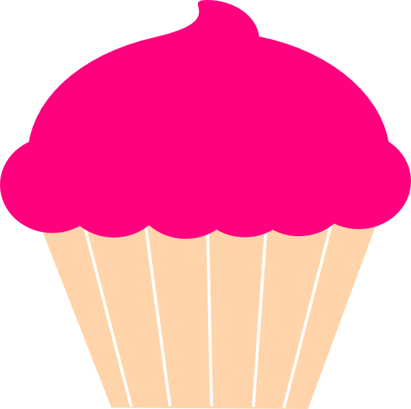 Cupcake Frosting & Icing Red Velvet Cake Muffin Clip - Cupcake Silhouette Drawing - Png Download (600x596), Png Download