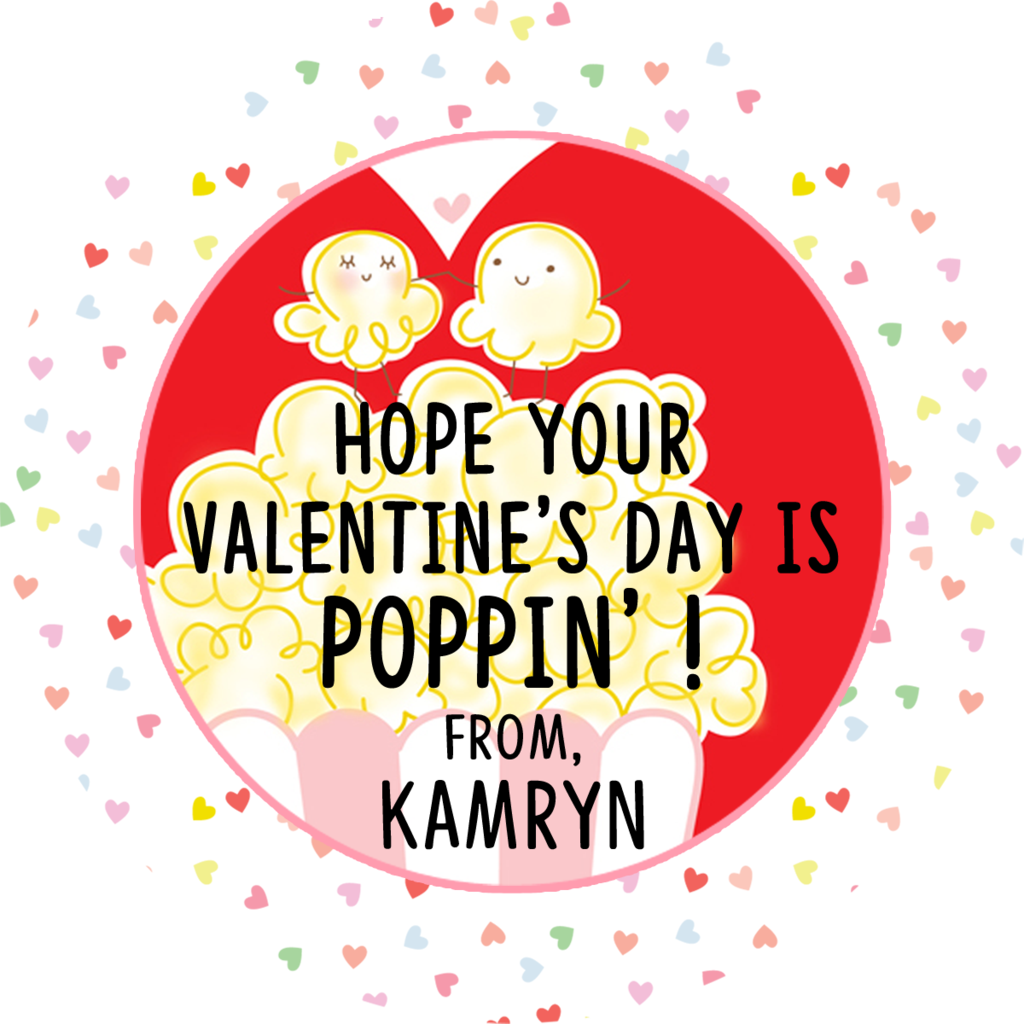Valentines Day Popcorn Png Clipart (1024x1024), Png Download