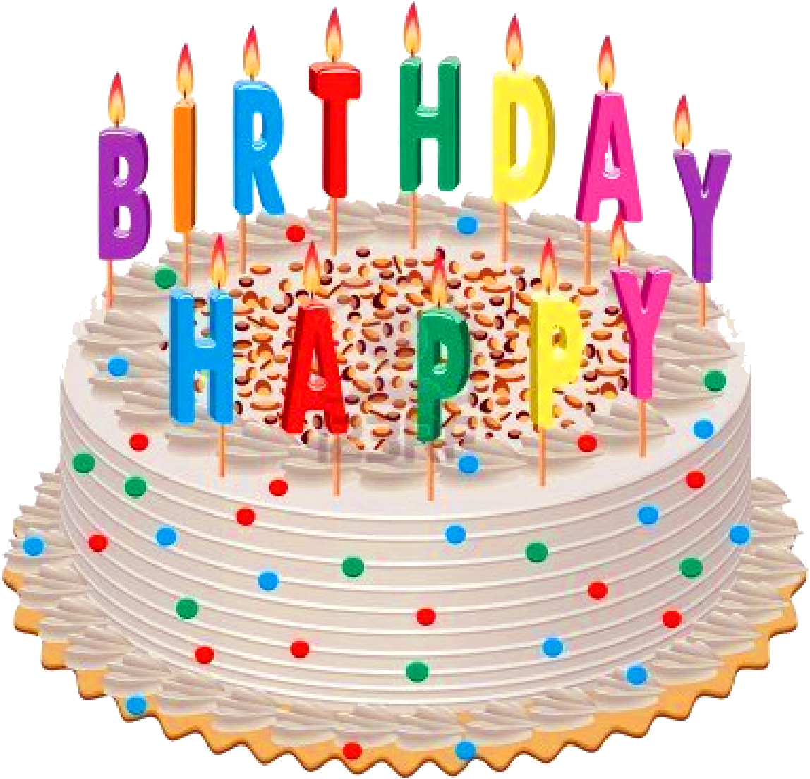 Transparent Cake Clipart - Happy Birthday Kek Png (1148x1103), Png Download