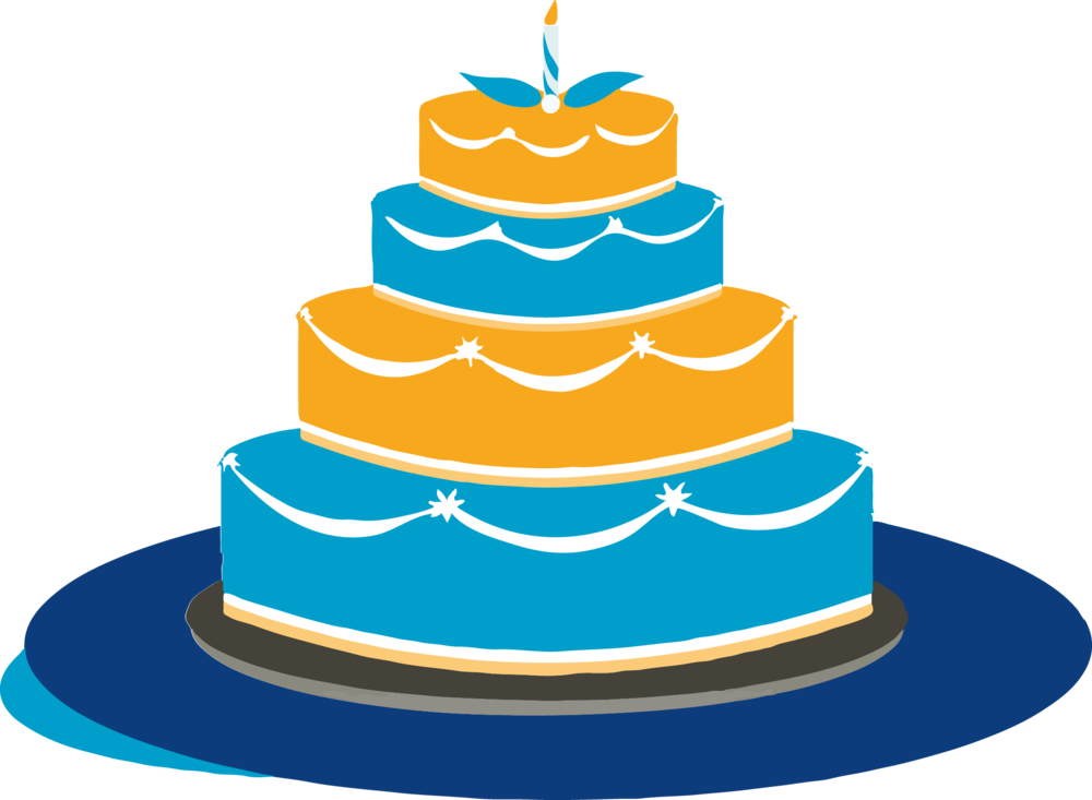 January Celebrants The Rotary - Happy Birthday November Birthday Cake Clipart (1000x733), Png Download