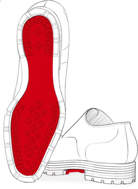 Clipart Shoes Rubber Shoe, Clipart Shoes Rubber Shoe - Louboutin Shoes Draw Men - Png Download (480x643), Png Download