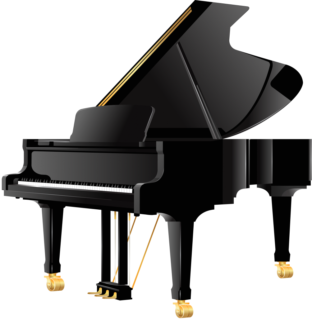 Piano Clip Art - Grand Piano Transparent Background - Png Download (1004x1024), Png Download