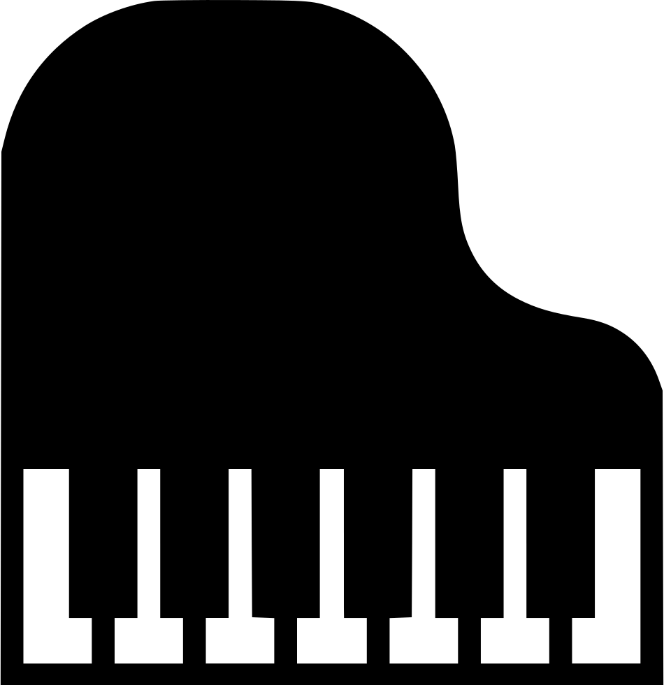 Transparent Piano Clipart Black And White - Svg Piano - Png Download (950x980), Png Download