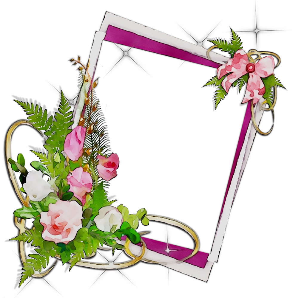 Picture Flower Frame Wallpaper Desktop Frames Clipart - Png Download (999x999), Png Download