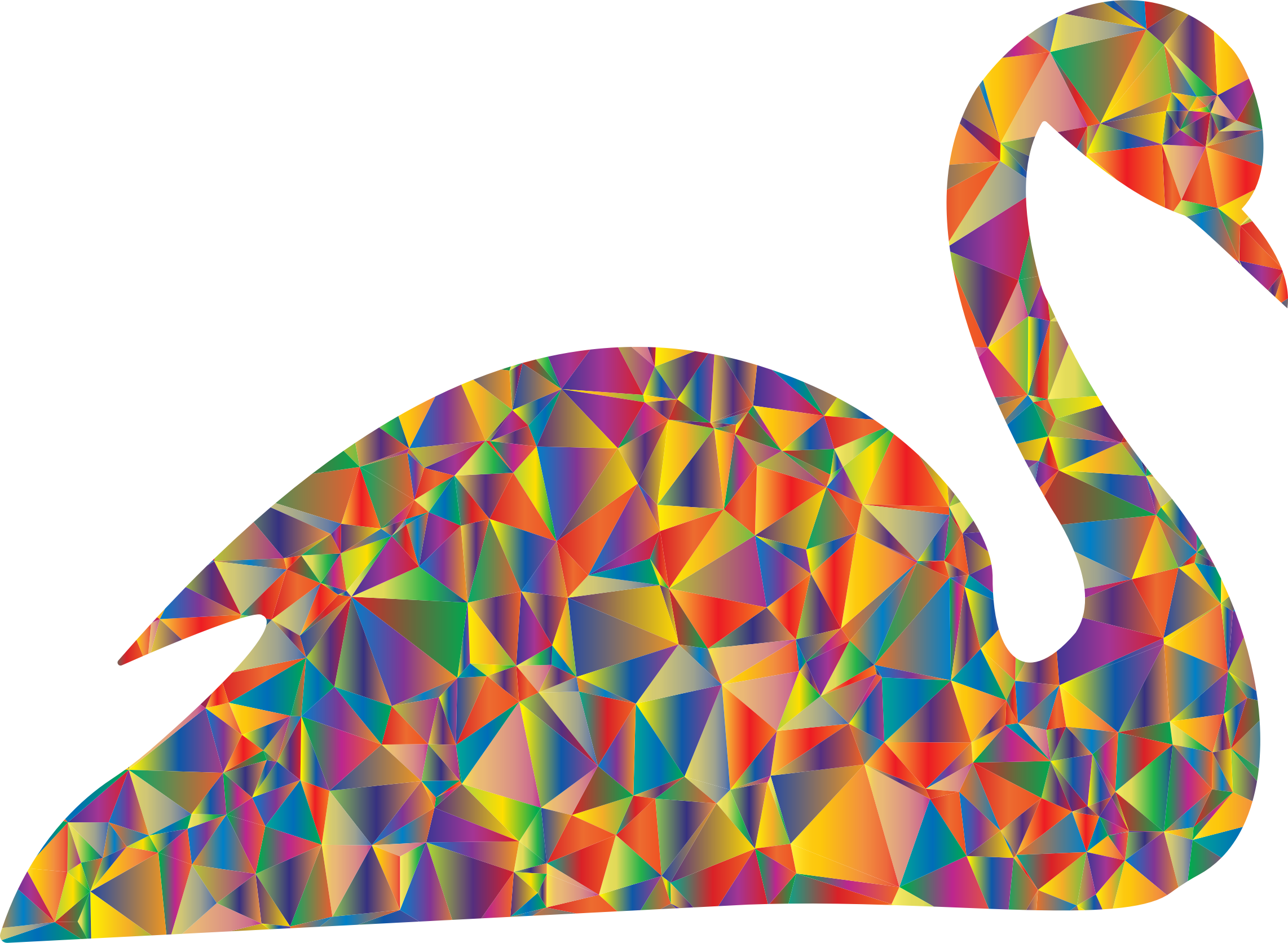 Flamingo,swans,color - Colorful Swan Image Png Clipart (1024x750), Png Download