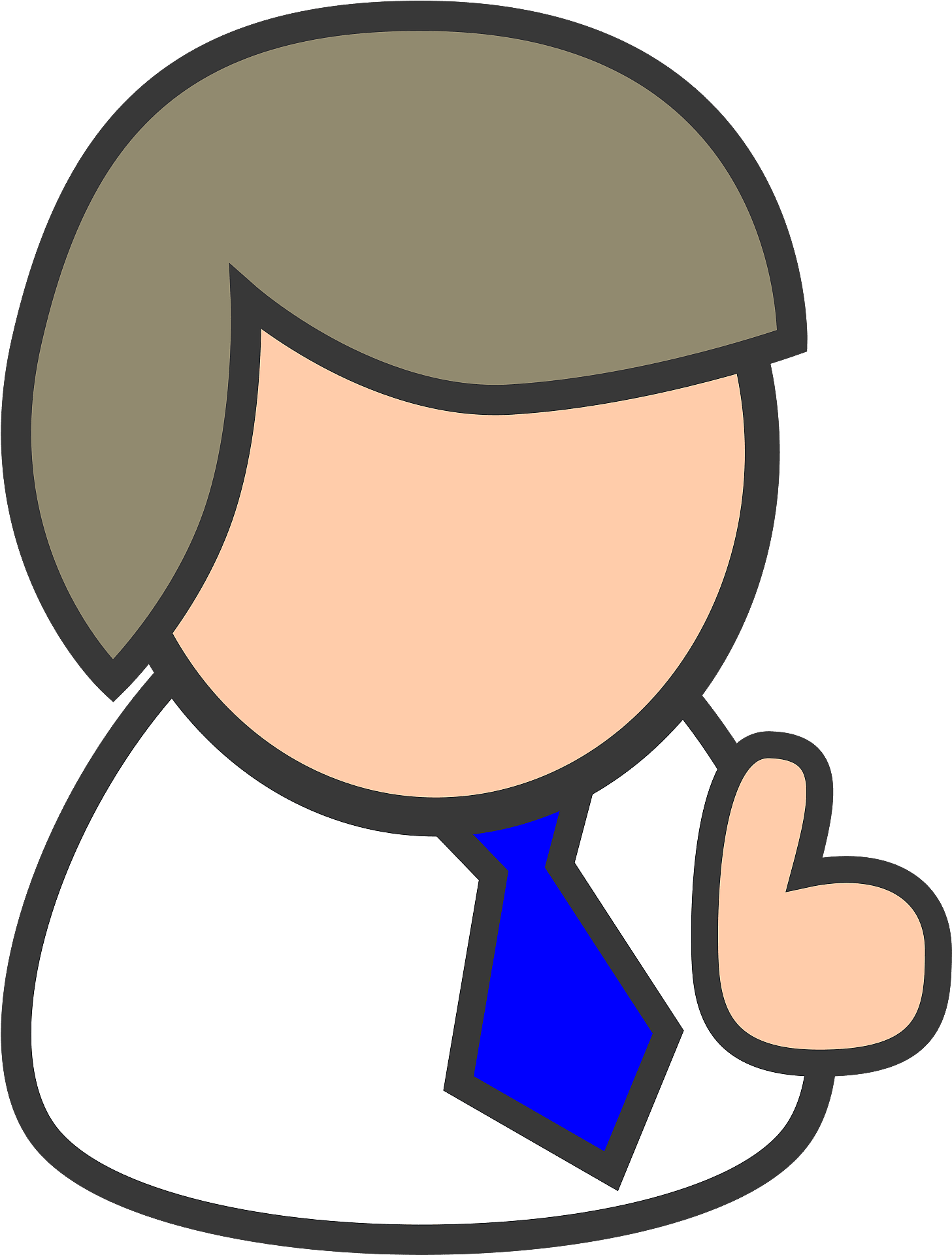 Brush Person Cartoon Svg Clip Arts - Clip Art Free Person - Png Download (1024x1024), Png Download