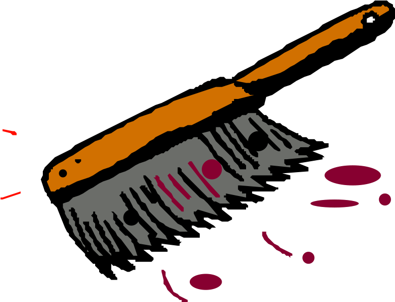 Free Brush - Hand Brush Clipart - Png Download (800x606), Png Download