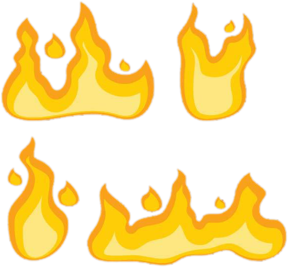 Cartoon Flames Png Download - نار كرتوني Clipart (660x660), Png Download