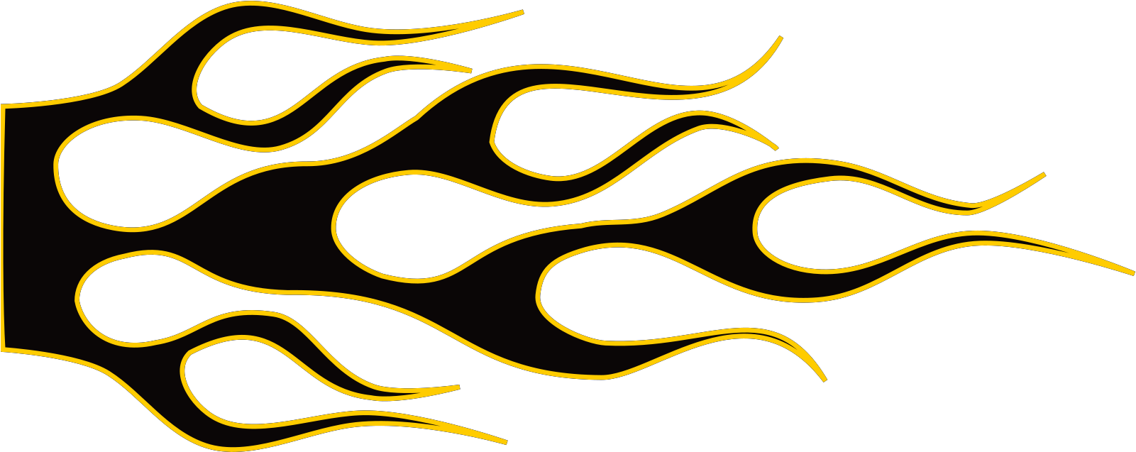 Race Car Flame Decals