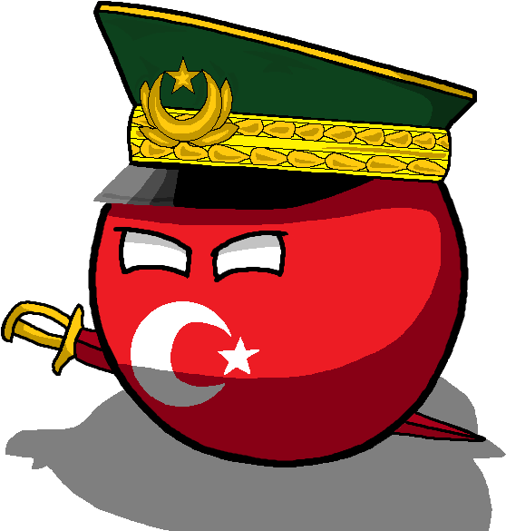 Transparent Turkish Clipart - Turkey Country Ball - Png Download (558x585), Png Download