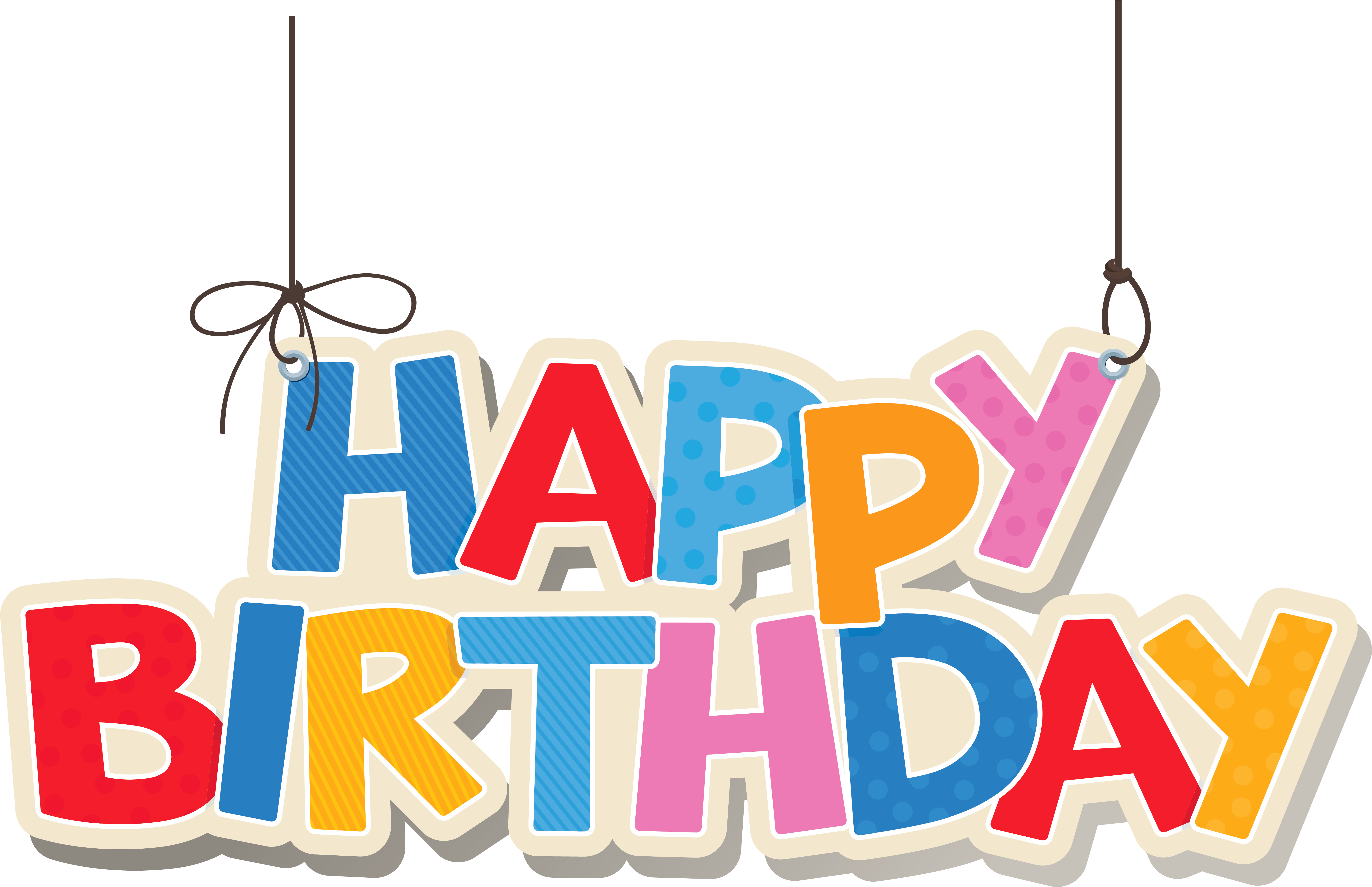 Birthday Cake Clip Art - Happy Birthday Transparent Gif - Png Download (6095x4173), Png Download