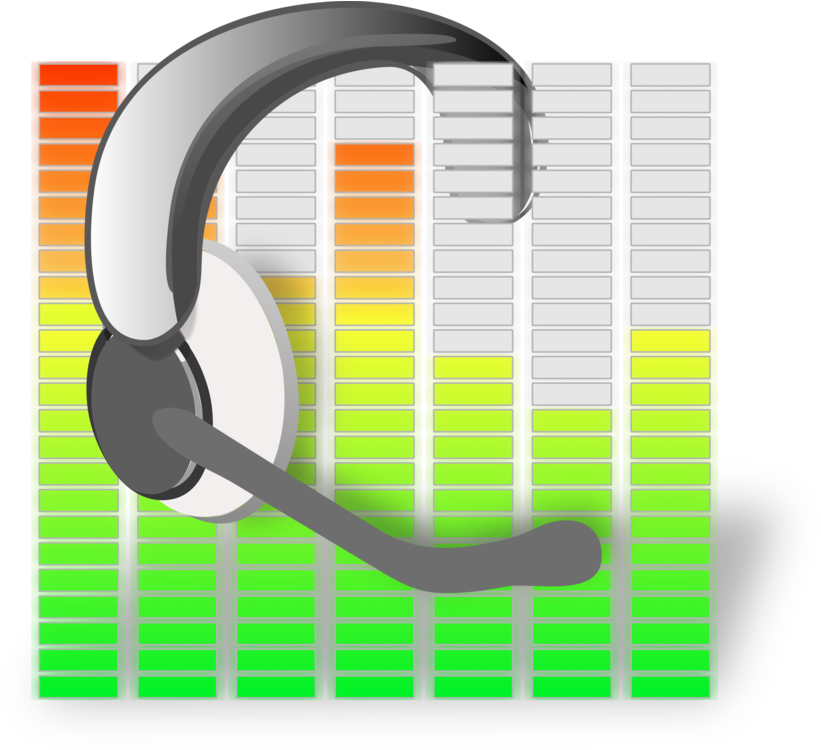 Audio,line,technology - Fone E Microfone Png Clipart (842x750), Png Download