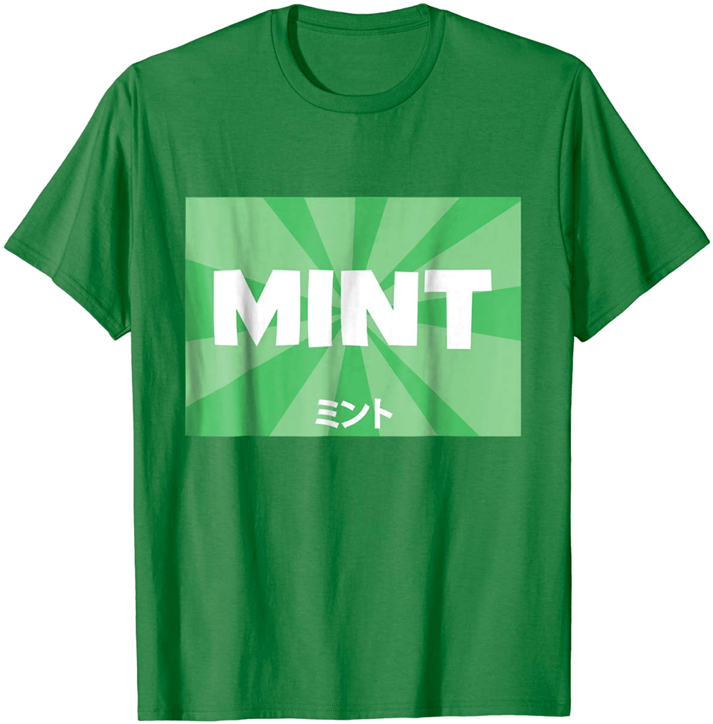 Mint With Japanese Text T-shirt - T-shirt Clipart (1000x1015), Png Download