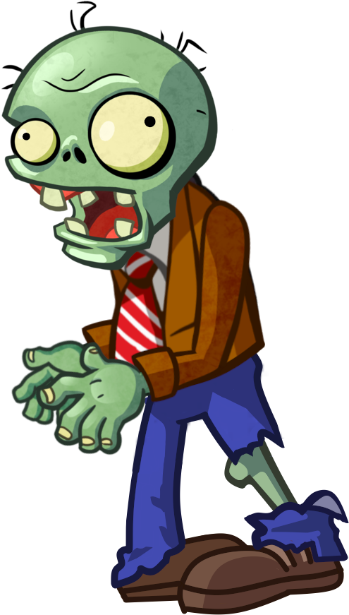 Plants Vs Zombies Clipart Zombie King - Transparent Plants Vs Zombies Zombie - Png Download (601x1021), Png Download