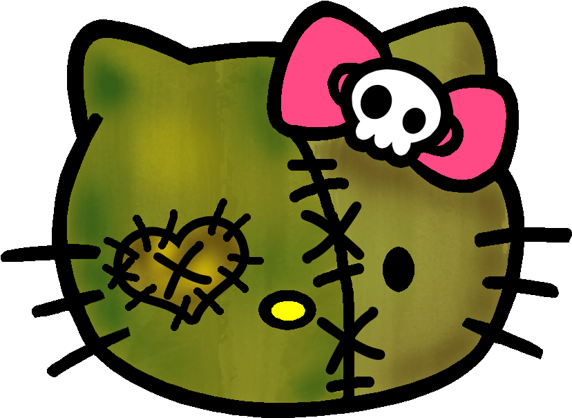Faith Chose This Pic To Include In The Post, In Her - Zombie Hello Kitty Clipart (847x714), Png Download