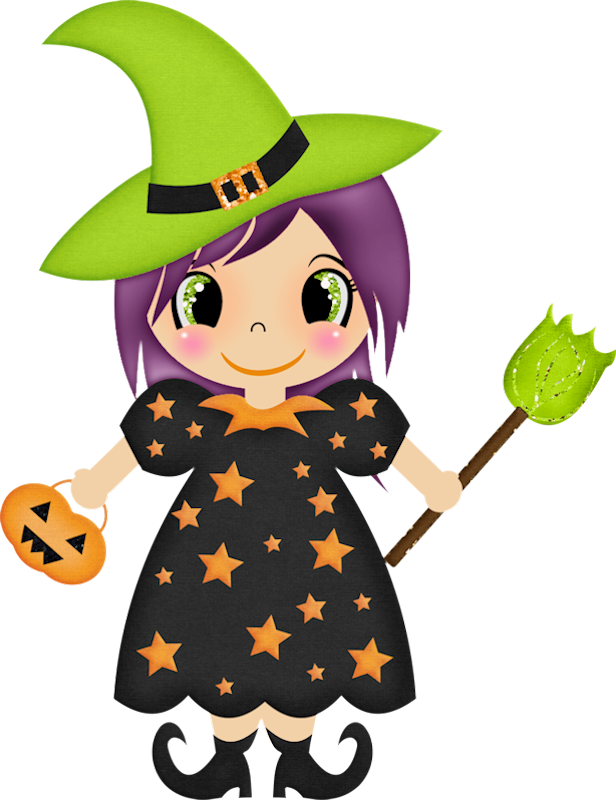 Frozen Clipart Halloween - Witch Clipart - Png Download (616x800), Png Download
