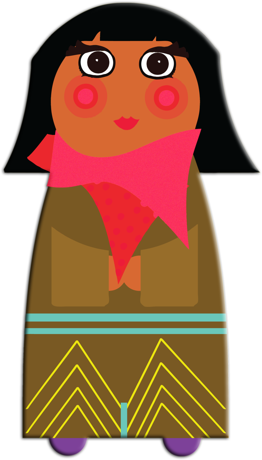 Fiestagirl Clipart (1000x1766), Png Download