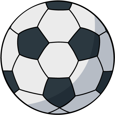 Football Sport Icon - Soccer Ball Cartoon Png Clipart (621x546), Png Download