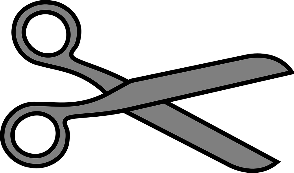 Shears Drawing Haircutting Transparent Png Clipart - Clipart Cartoon Scissors (960x565), Png Download