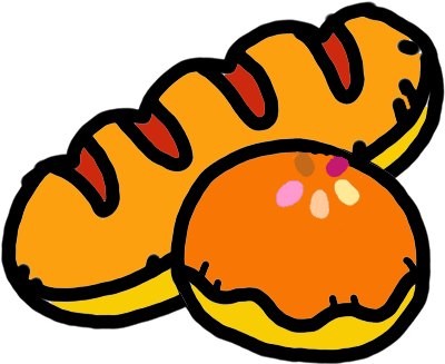 Bread Bun Easy Drawing Clipart (680x680), Png Download