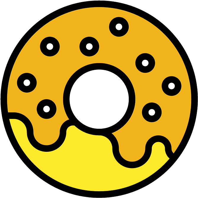 Doughnut Emoji Clipart - Clip Art - Png Download (800x800), Png Download