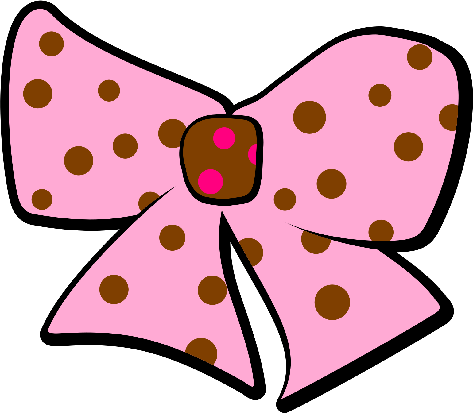 Pink Bow Clipart - Png Download (1600x1600), Png Download