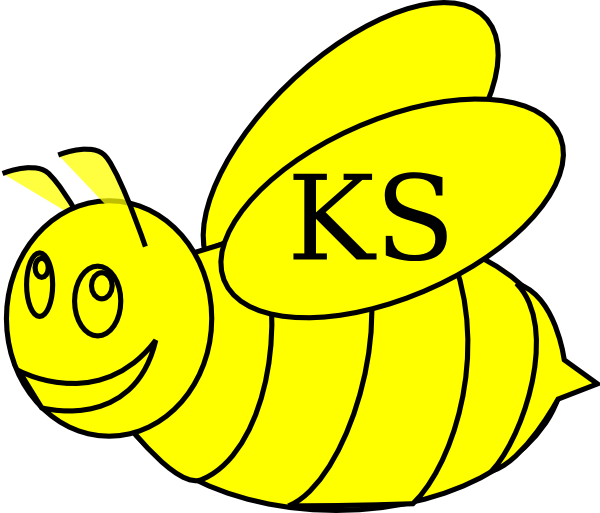 Bumble Bee Template - Clip Art Bee Black And White - Png Download (600x513), Png Download