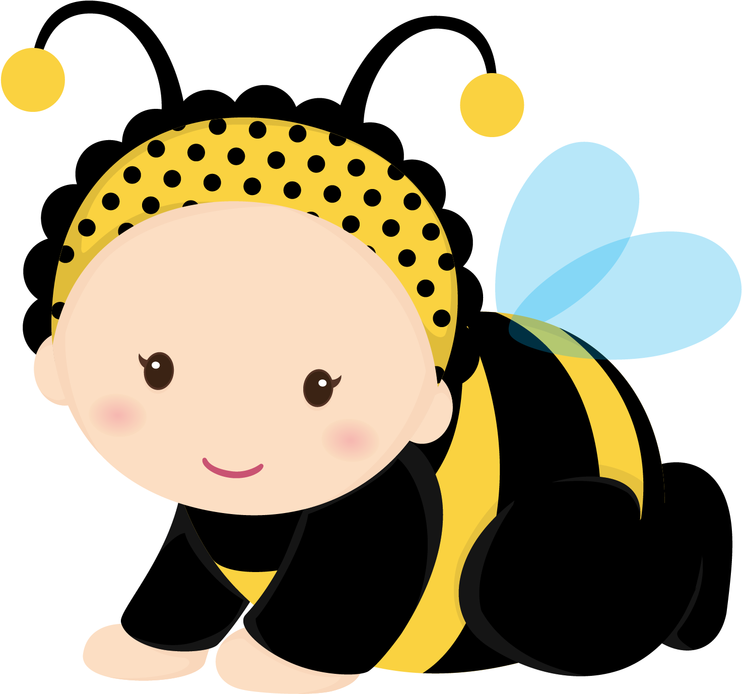 Bumble Bee Baby Clip Art - Png Download (900x900), Png Download