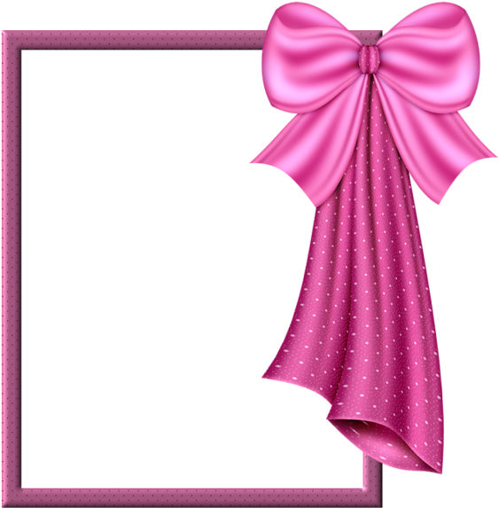 Frames With Ribbon And Borders Clipart (590x600), Png Download
