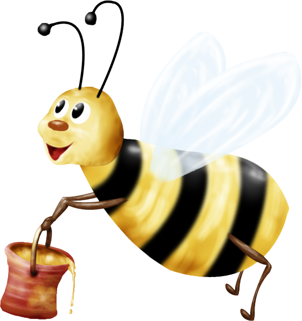Transparent Beekeeper Clipart - Abelha Png (593x629), Png Download