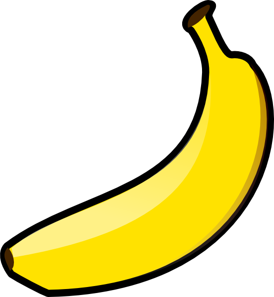 Banana Clipart - Png Download (552x597), Png Download