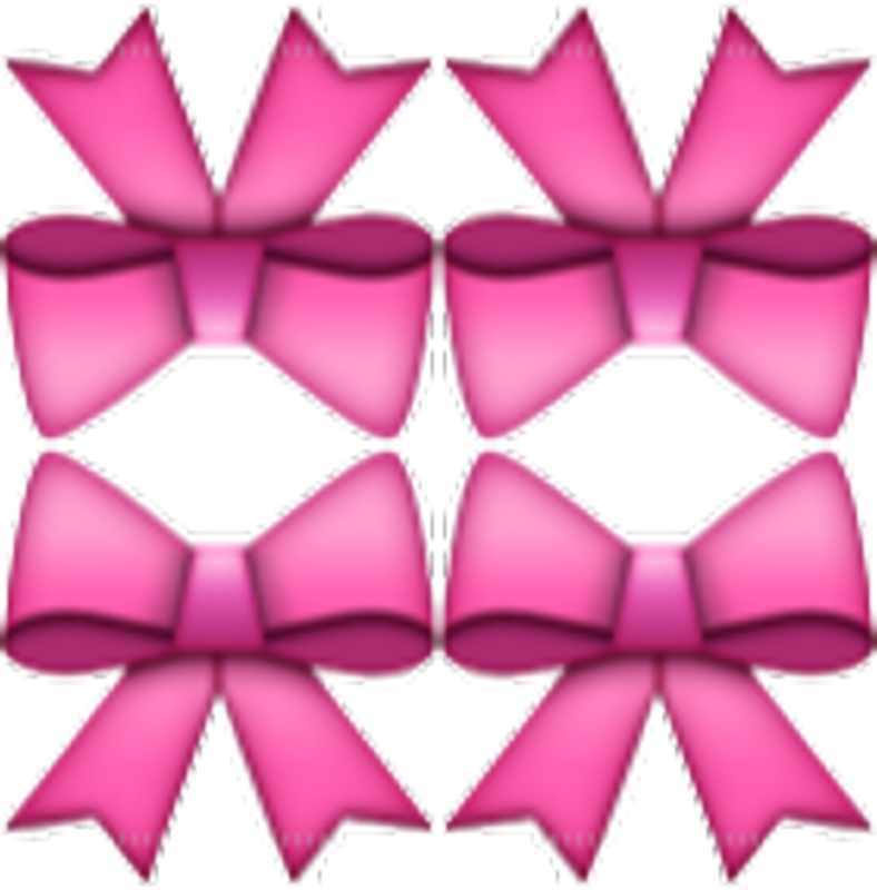 Bow Emoji Transparent Background- - Transparent Background Emoji Bow Clipart (788x800), Png Download