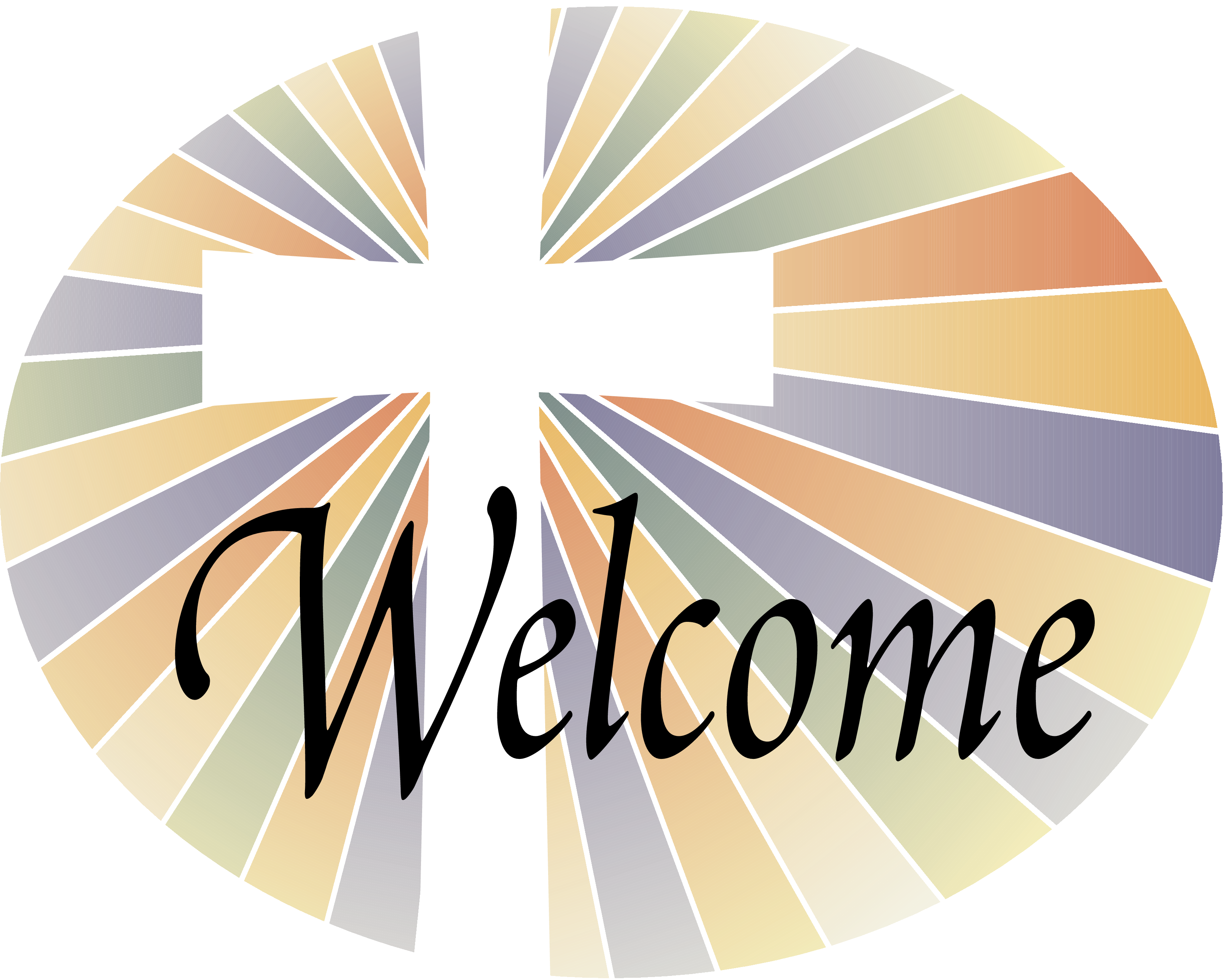 Welcome Cross Clipart Picture Royalty Free Library - Religious Welcome Clipart - Png Download (3300x2646), Png Download