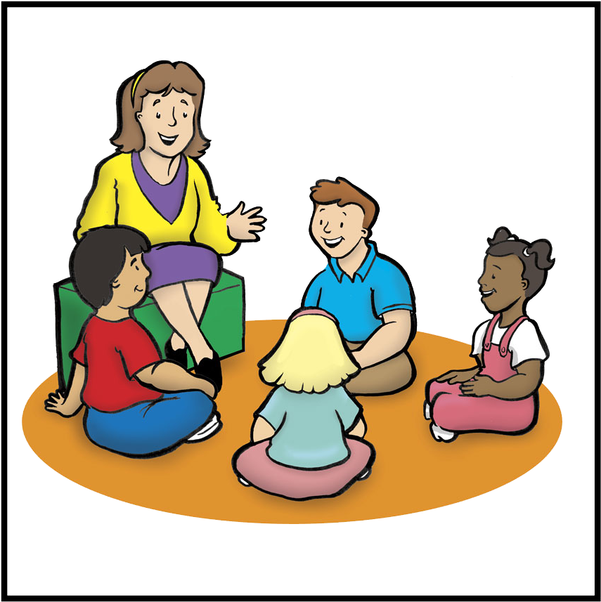 Transparent Welcome Clipart Png - Preschool Large Group Clipart (855x857), Png Download