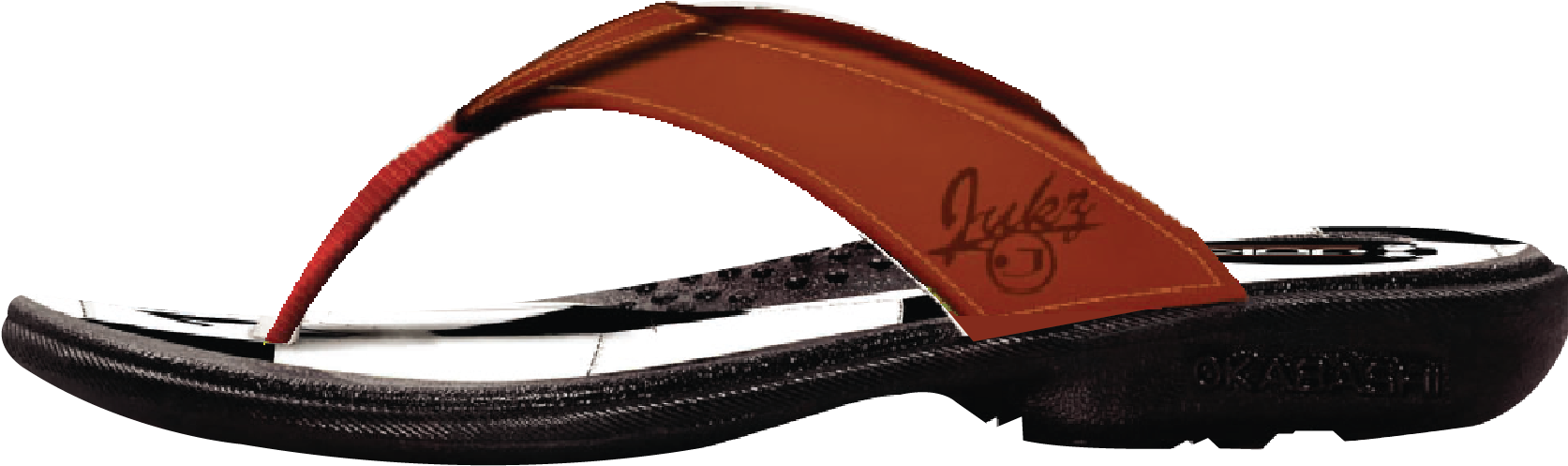 Jukz Soccer Flip Flops - Flip-flops Clipart (1833x637), Png Download