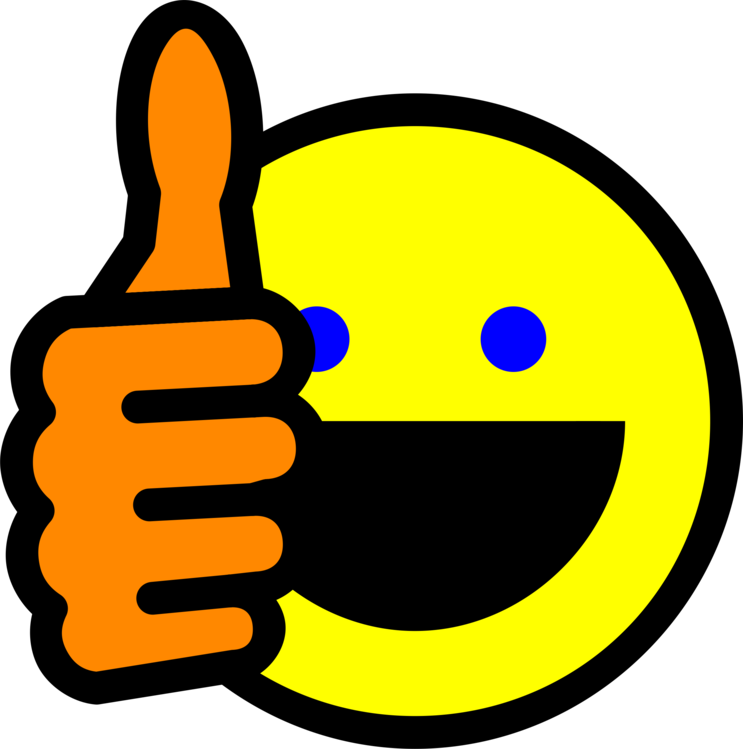 Emoticon,line Art,waving Hello - Symbol Of Thumbs Up Clipart (743x749), Png Download