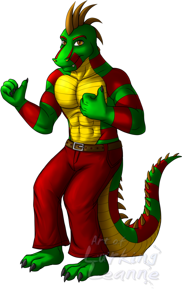 Darvarus Thumbs Up By Lurking Leanne Fur Affinity [dot] - Cartoon Clipart (629x1000), Png Download