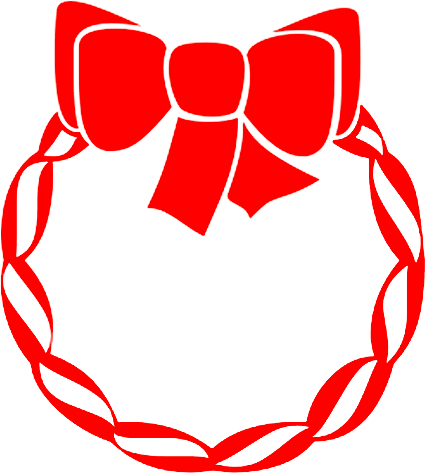 Happy New Year - Red Christmas Wreath Clipart - Png Download (1357x1512), Png Download