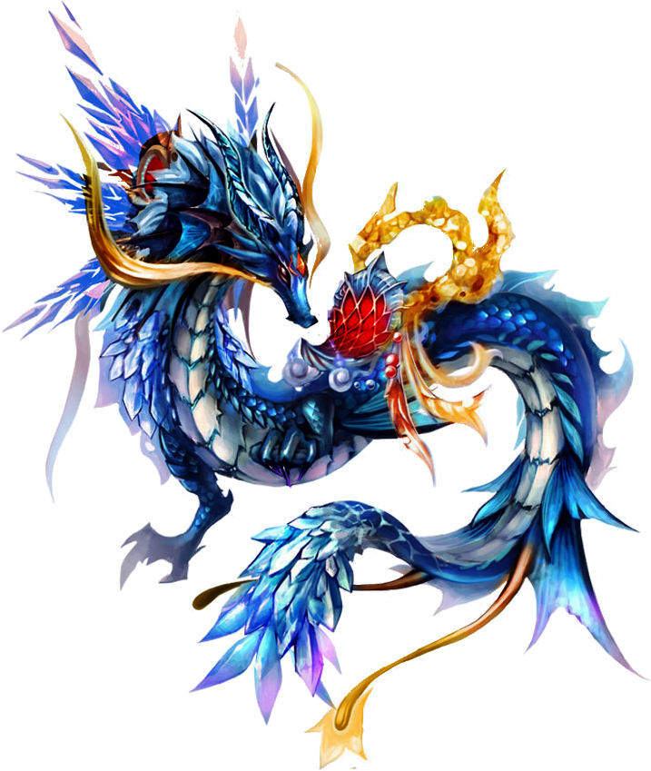 Blue Chinese Fire Dragon Clipart (800x850), Png Download