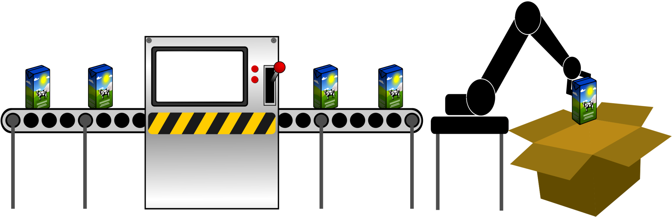 Graphic Design,area,text - Assembly Line Conveyor Belt Clipart - Png Download (2287x750), Png Download