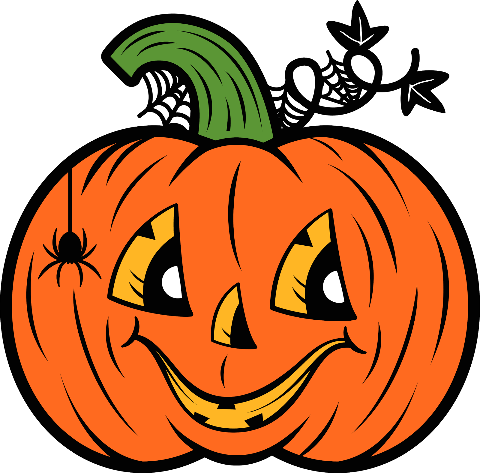 Clipart Pumpkin Gold Glitter - Clip Art Jack O Lantern - Png Download (1600x1577), Png Download