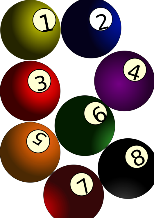 Ball,indoor Games And Sports,billiard Ball Clipart (530x750), Png Download