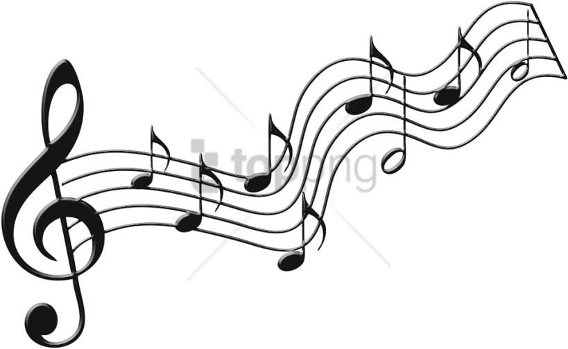 Transparent Music Background Png - Transparent Background Music Notes Clipart Png (819x504), Png Download