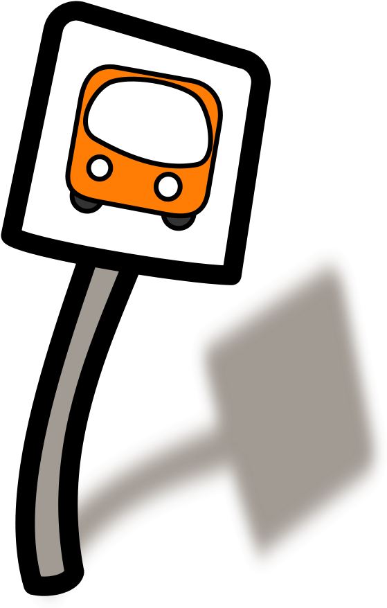 Stop Clip Art - Bus Stop Sign Clipart - Png Download (900x900), Png Download