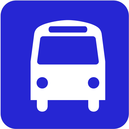Bus Stop Sign Blue Svg Clip Arts - Google Maps Bus Stop Icon - Png Download (1024x1024), Png Download